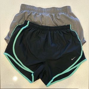 Two pairs of Nike running shorts size small. Lightly used